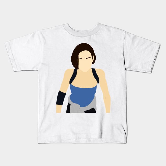 Resident Evil 3 Remake Jill Valentine Digital Art Kids T-Shirt by senaeksi